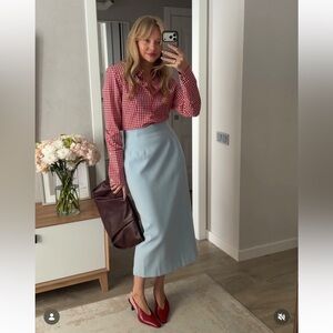 H&M COTTON POPLIN Red/checked SHIRT